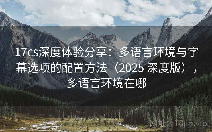 17cs深度体验分享：多语言环境与字幕选项的配置方法（2025 深度版），多语言环境在哪