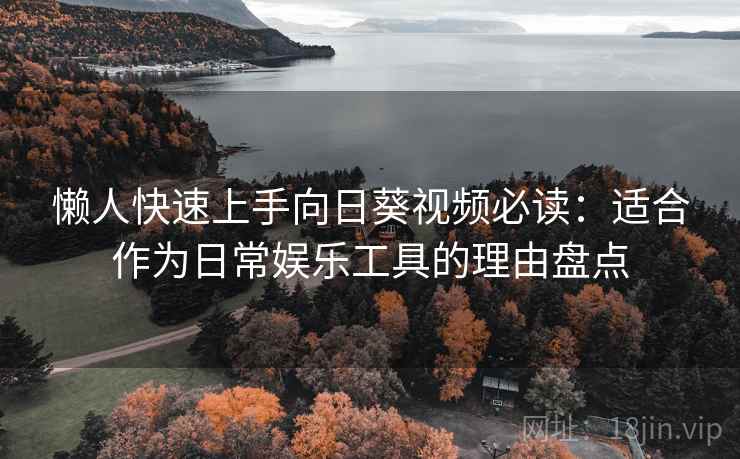 懒人快速上手向日葵视频必读：适合作为日常娱乐工具的理由盘点