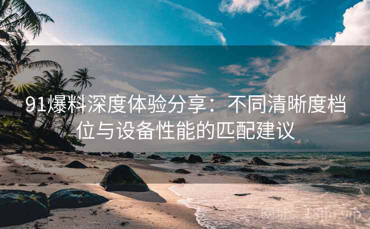 91爆料深度体验分享：不同清晰度档位与设备性能的匹配建议