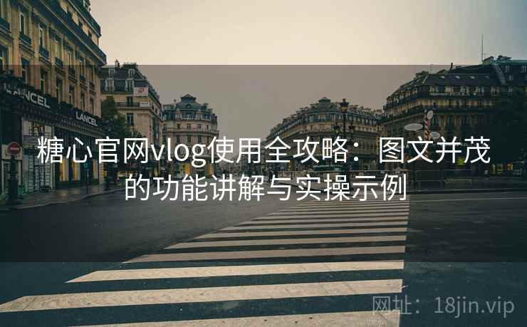 糖心官网vlog使用全攻略：图文并茂的功能讲解与实操示例