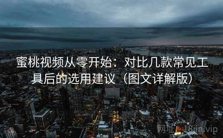 蜜桃视频从零开始：对比几款常见工具后的选用建议（图文详解版）