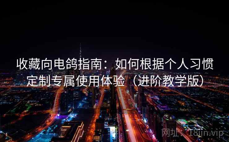 收藏向电鸽指南：如何根据个人习惯定制专属使用体验（进阶教学版）