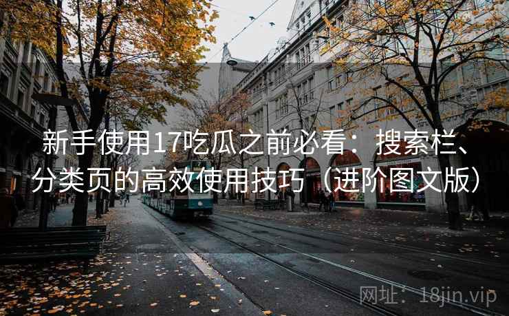 新手使用17吃瓜之前必看：搜索栏、分类页的高效使用技巧（进阶图文版）